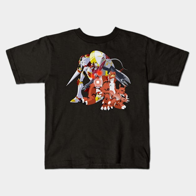 Digital monsters Kids T-Shirt by albertosancami